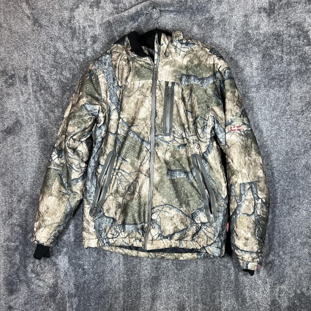 Core4Element Jacket Mens Large Mothwing Camo Hooded Softshell Primaloft Hunting